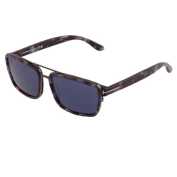 Tom Ford Tf780Tortoise Anders Gold Brown Sunglasses Square Rectangle Case $495 - Picture 2 of 9